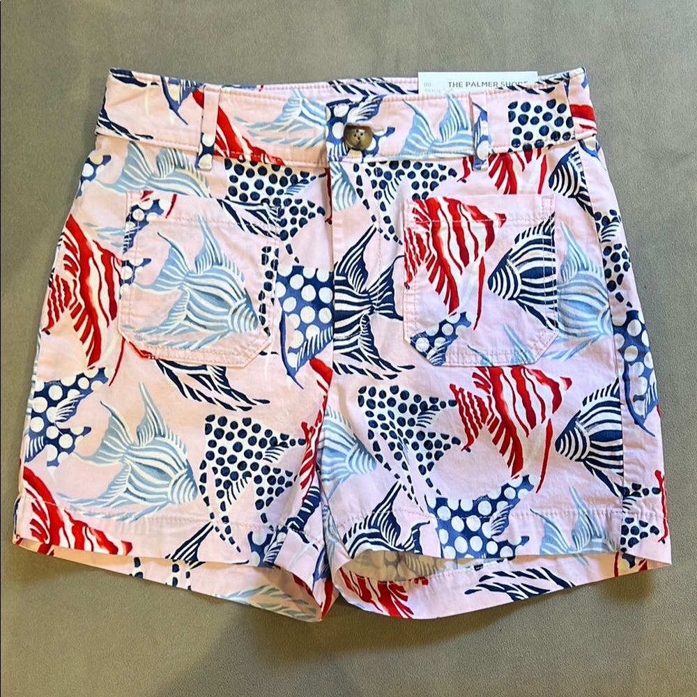 LOFT High Rise Printed Shorts